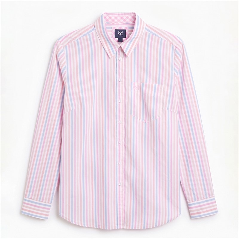Crew Clothing Womens Poplin Shirt Multi Stripe Mltstripe