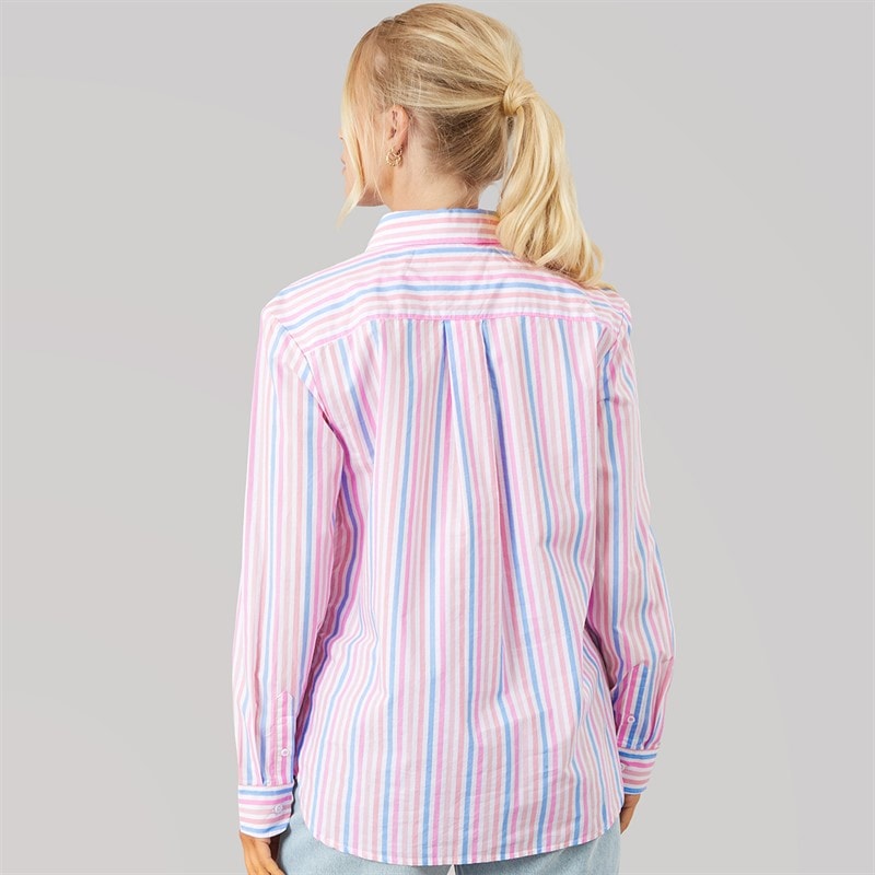 Crew Clothing Womens Poplin Shirt Multi Stripe Mltstripe - Image 3