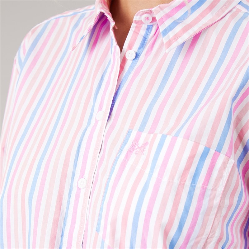 Crew Clothing Womens Poplin Shirt Multi Stripe Mltstripe - Image 5