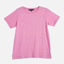 Crew Clothing Womens Slub Stripe T-Shirt Fushpinwh