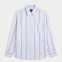 Crew Clothing Womens Novelty Long Sleeve Shirt Strgblue