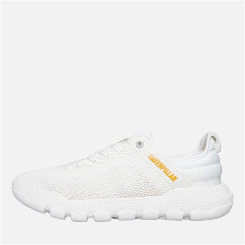 Caterpillar Mens Hex Lite Vent Shoes Bright White - Image 1