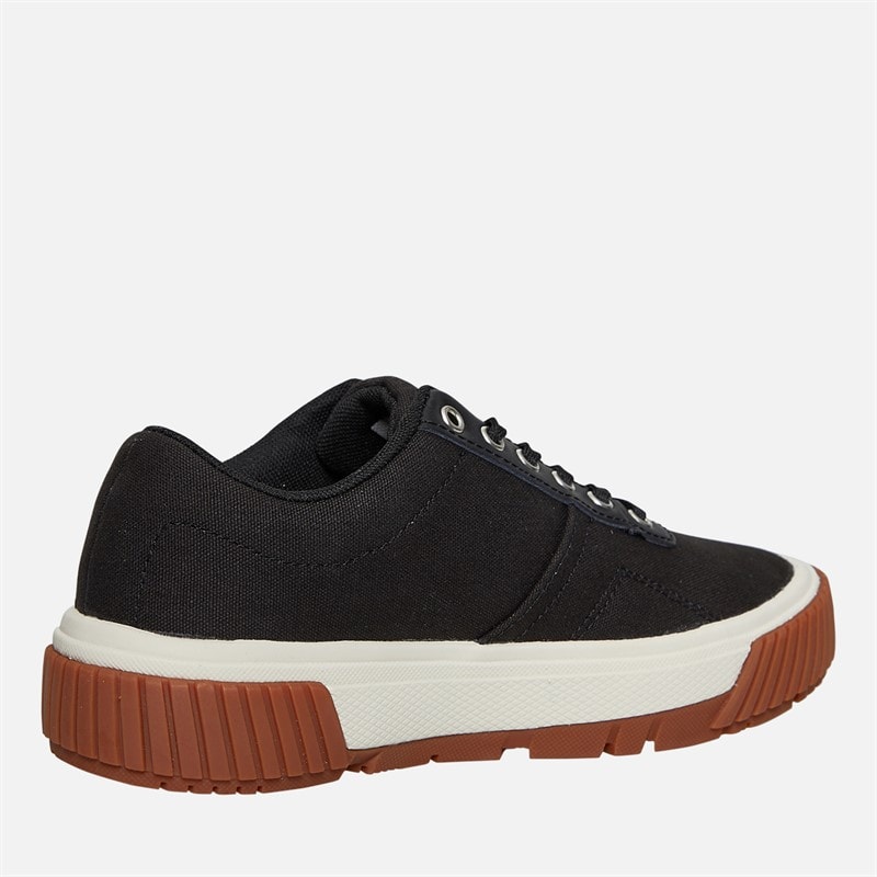 Caterpillar Womens Amp Canvas Shoes Black/White - Image 5