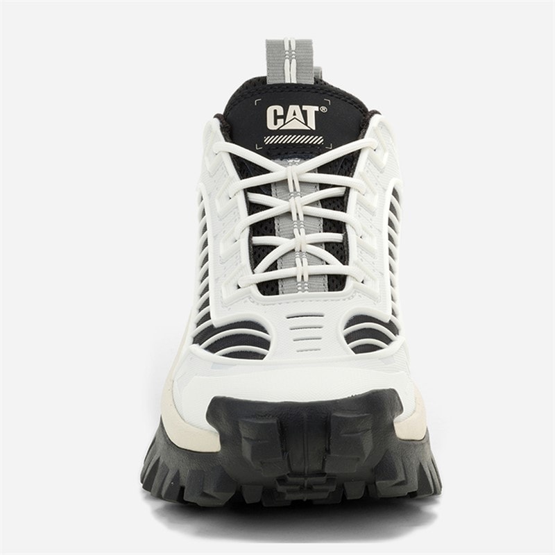 Caterpillar Mens Intruder Mecha Trainers Bright White/Black - Image 3