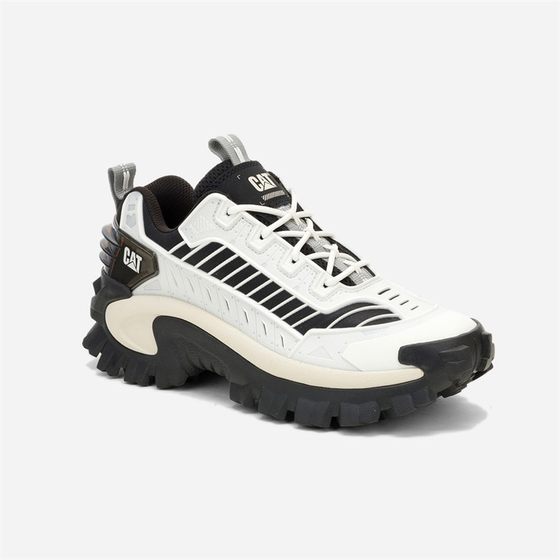 Caterpillar Mens Intruder Mecha Trainers Bright White/Black - Image 5