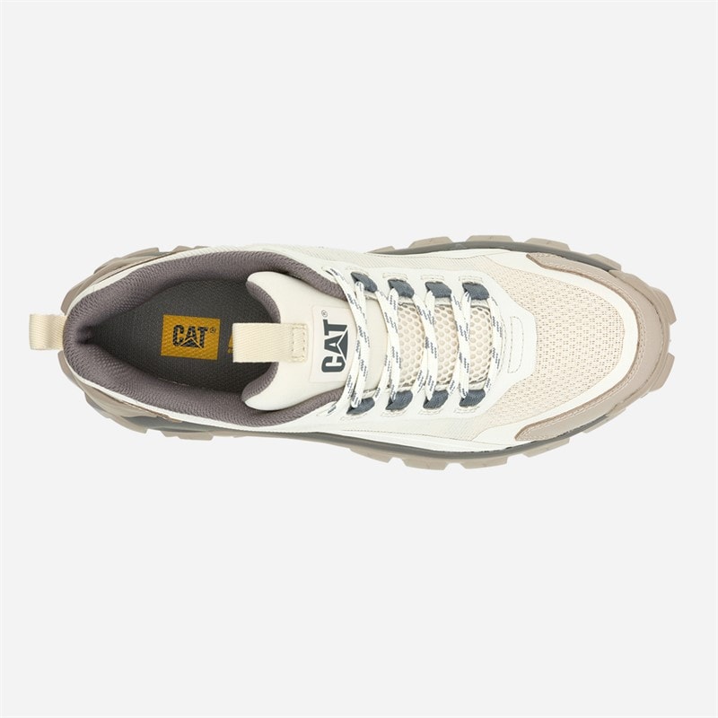 Caterpillar Mens Intruder Lightning Mesh Trainers Simply Taupe - Image 4
