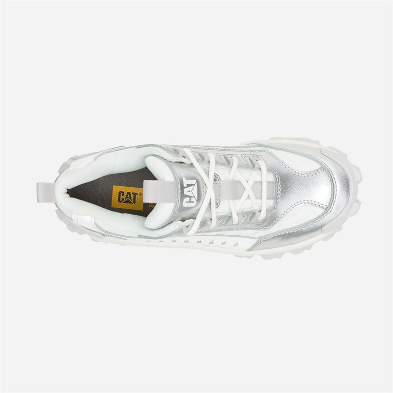 Caterpillar Womens Intruder Trainers Silver - Image 3