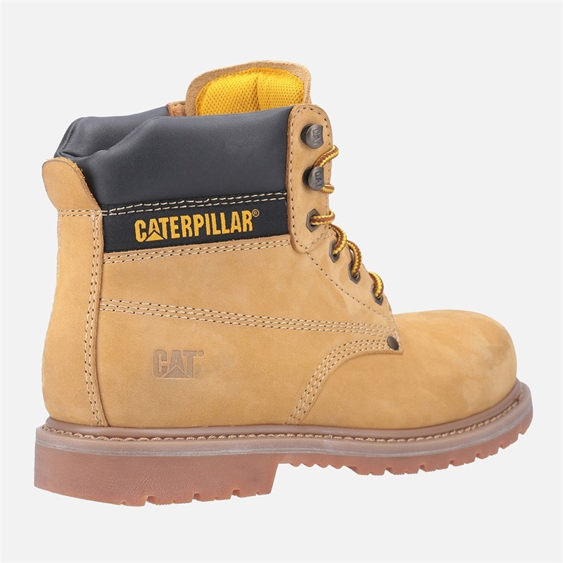 Caterpillar Mens Powerplant SB Safety Boots Honey Nubuck - Image 3