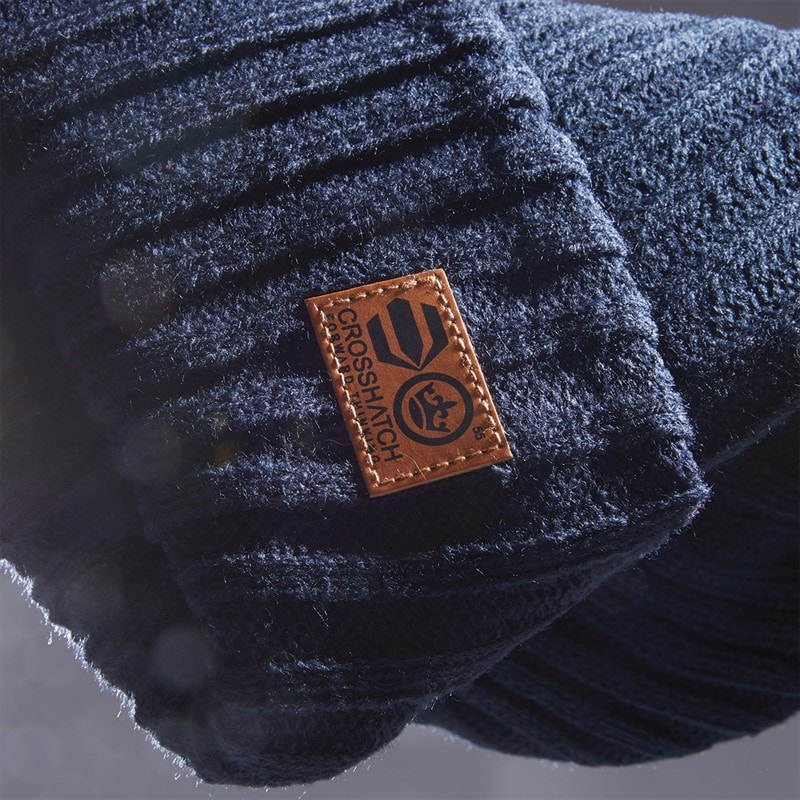 Crosshatch Mens Hat Navy - Image 3