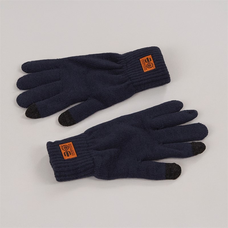 Crosshatch Mens Gloves Navy - Image 1