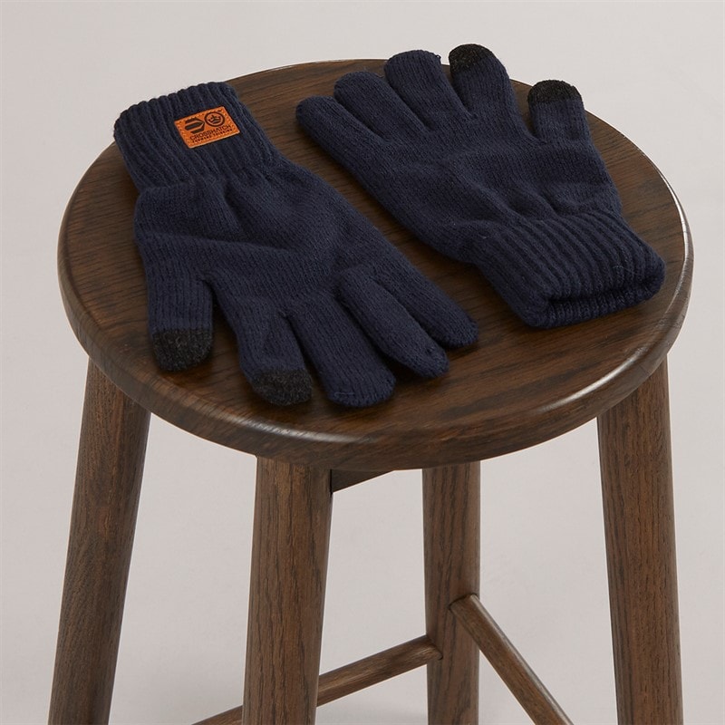 Crosshatch Mens Gloves Navy - Image 2