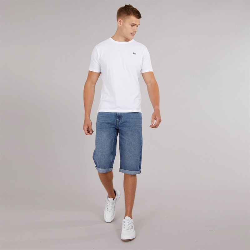 Crosshatch Mens Dellmere Five Pack T-Shirts White/Grey/Red/Blue/Black - Image 2
