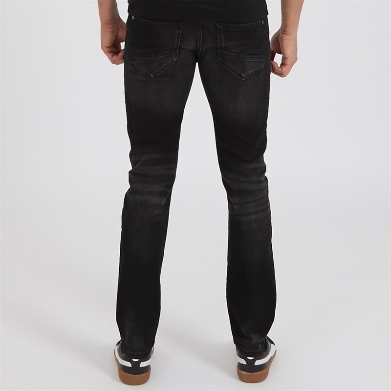 Crosshatch Mens New Svelte Slim Stretch Jeans Blackwash - Image 2