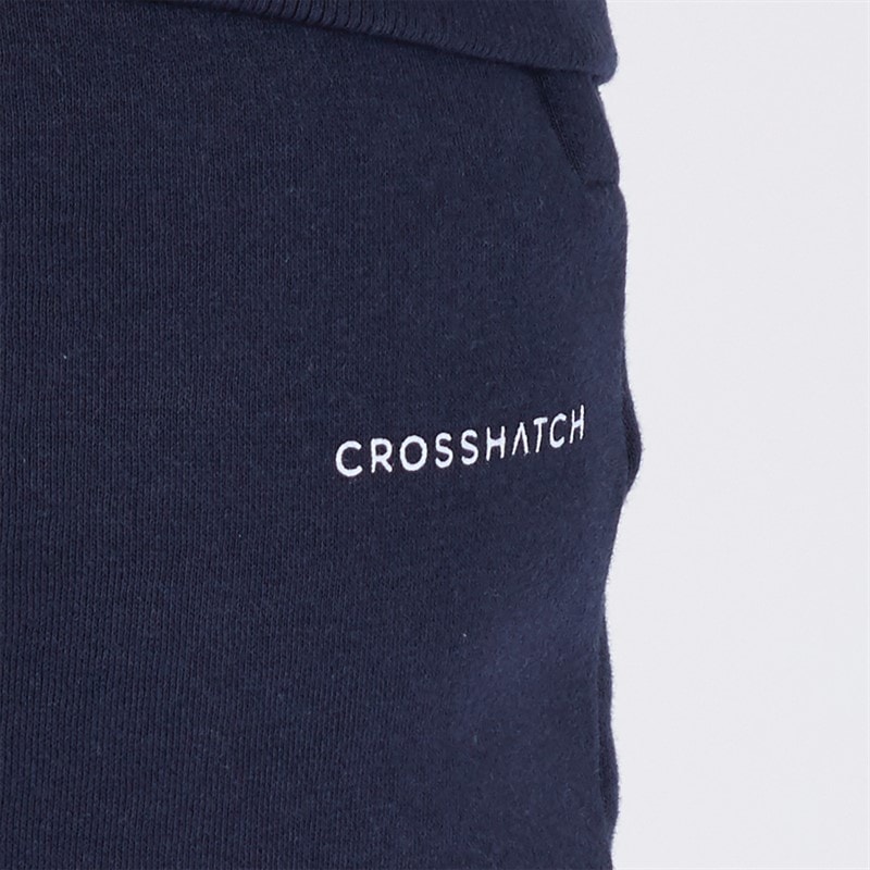 Crosshatch Mens Chelmere Hoodie And Joggers Set Navy - Image 5