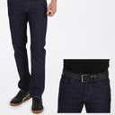 Crosshatch Mens Cadman Straight Fit Jeans Raw
