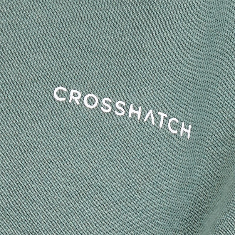 Crosshatch Mens Chelmere Hoodie And Joggers Set Dark Khaki - Image 3