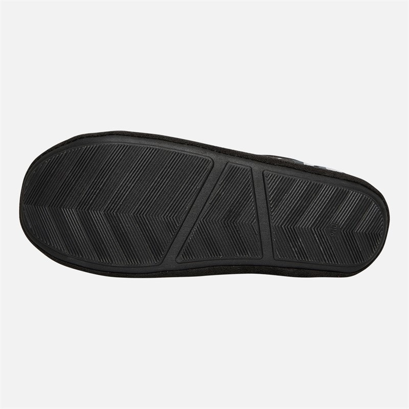 Crosshatch Mens Padfoot Padded Slippers Camo Black - Image 3