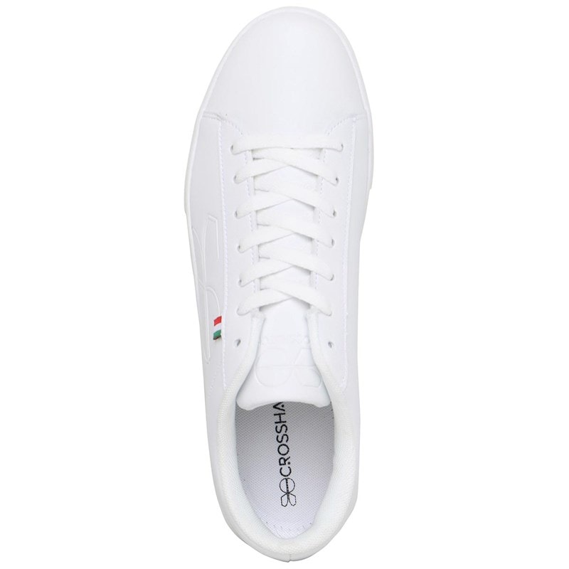 Crosshatch Mens Gleaton Trainers White - Image 4