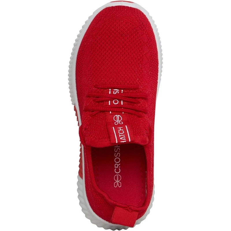Crosshatch Boys Rideout Trainers Red - Image 4