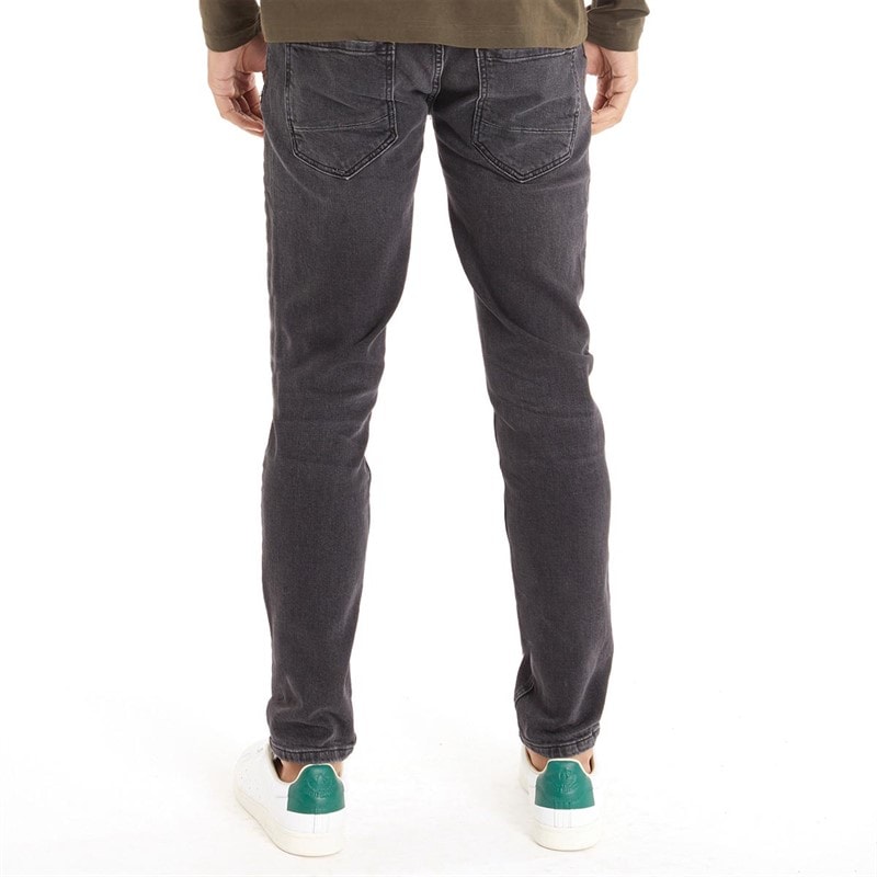 Crosshatch Mens Malcolm Slim Fit Jeans Black - Image 2