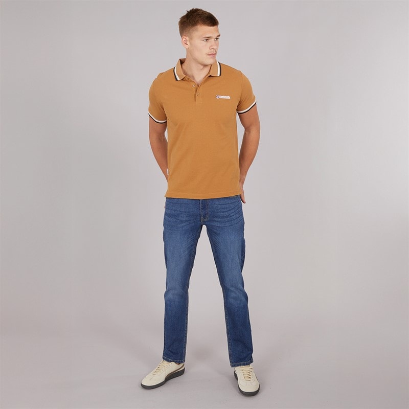 Crosshatch Mens Fortune Straight Fit Jeans Mid Wash - Image 4