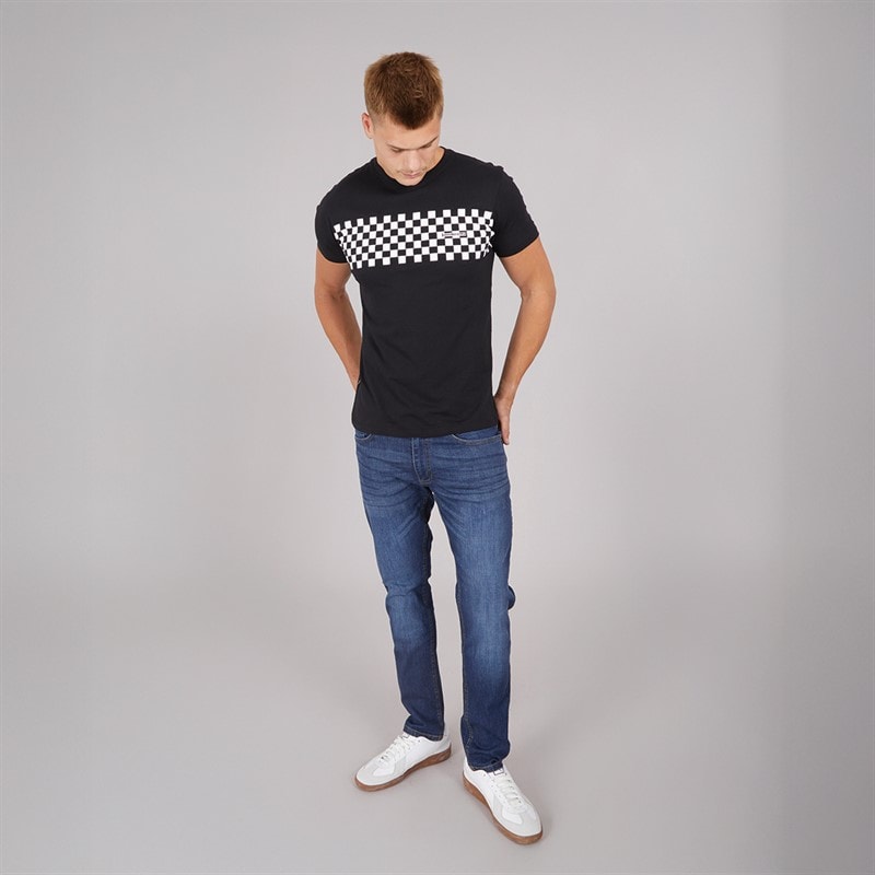Crosshatch Mens Geforce Slim Fit Jeans Dark Wash - Image 4