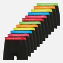 Crosshatch Mens Astral Twelve Pack Boxers Black