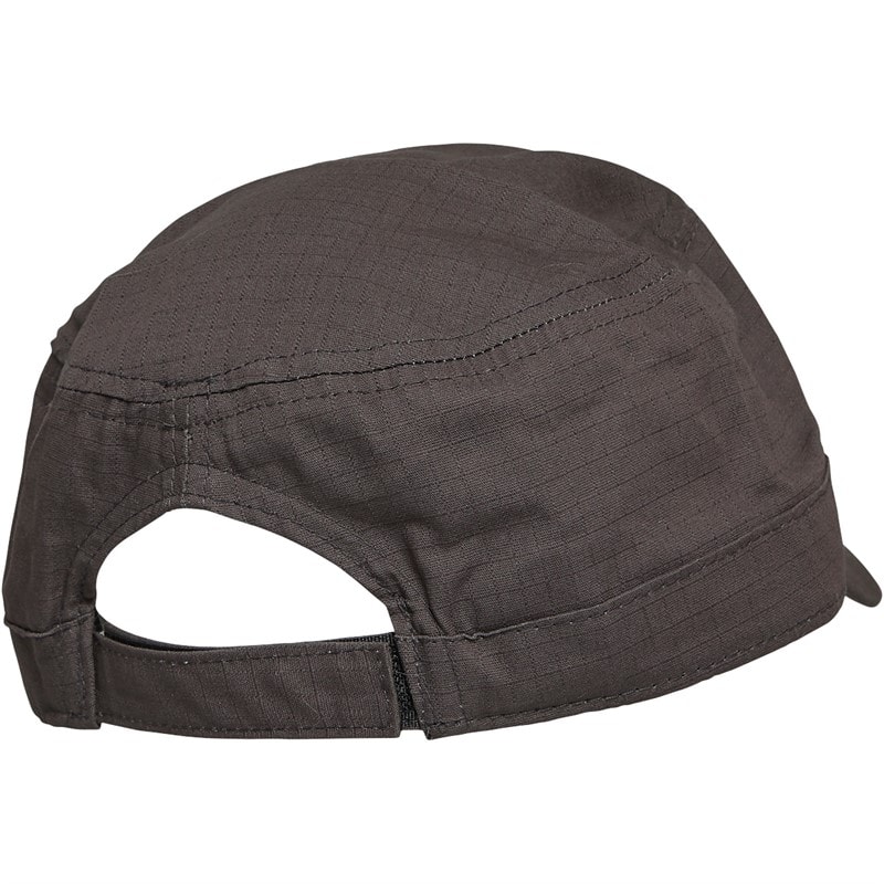 Crosshatch Mens Military Style Hat Charcoal - Image 2