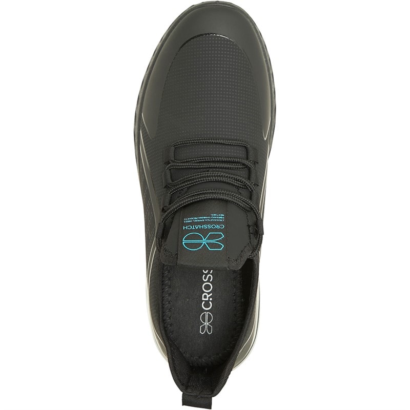 Crosshatch Mens Clarington Trainers Black/Blue - Image 4