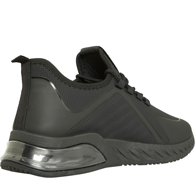 Crosshatch Mens Clarington Trainers Black/Blue - Image 5