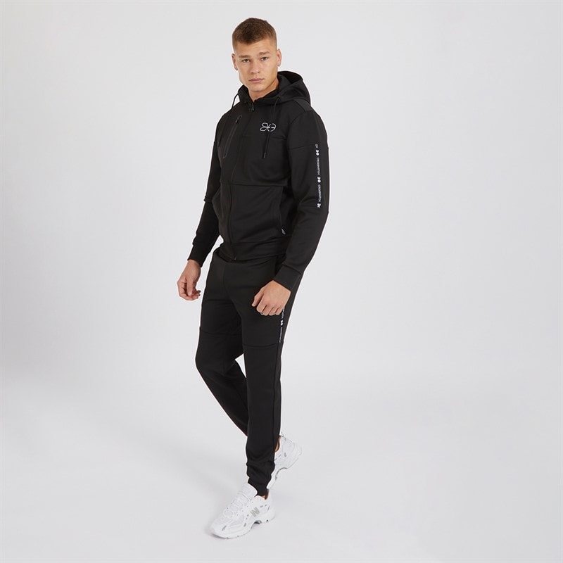 Crosshatch Mens Ventnor Tracksuit Black