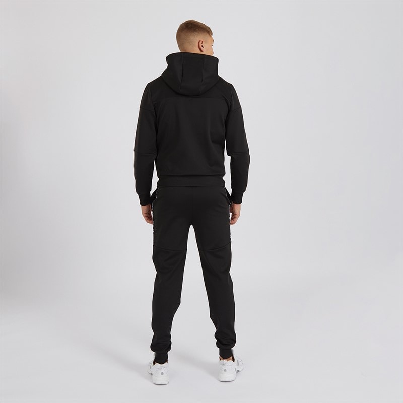 Crosshatch Mens Ventnor Tracksuit Black - Image 2