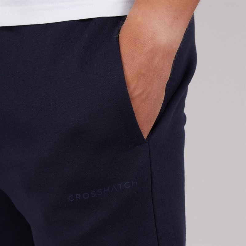Crosshatch Mens Three Pack Mayview Joggers Black/Light Grey Marl/Navy - Image 3