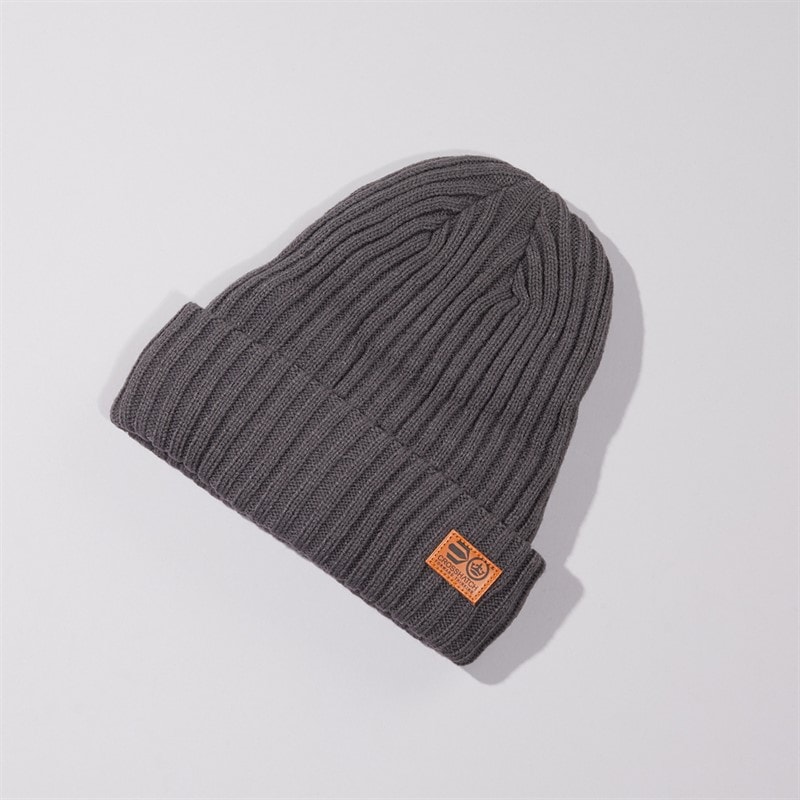 Crosshatch Mens Beanie Charcoal