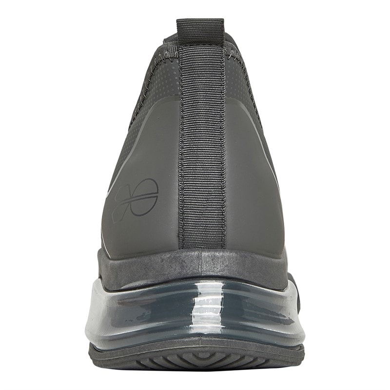 Crosshatch Mens Clarington Trainers Grey/Charcoal - Image 3