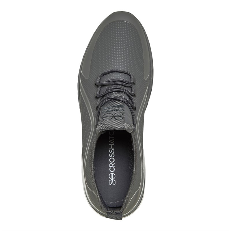 Crosshatch Mens Clarington Trainers Grey/Charcoal - Image 4