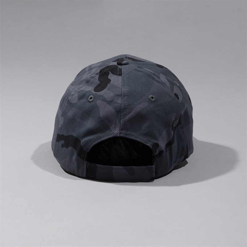 Crosshatch Mens Baseball Cap Black Grey Camo - Image 2