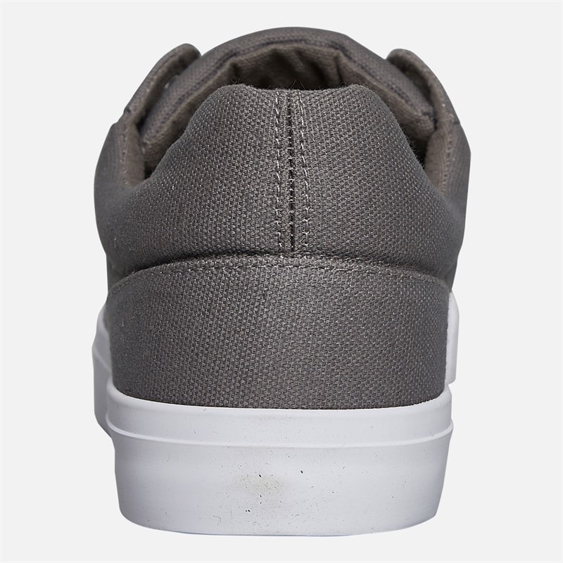 Crosshatch Mens Huseby Canvas Pumps Charcoal - Image 3