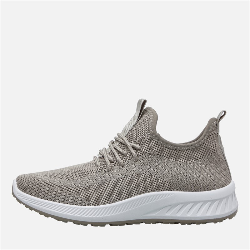Crosshatch Womens Antioch Trainers Stone