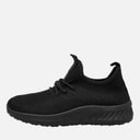 Crosshatch Junior Boys Antioch Trainers Black Mono