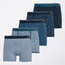 Crosshatch Mens Dringal Five Pack Boxers Blue