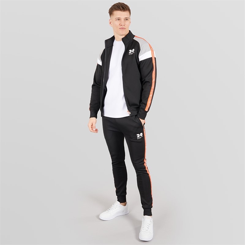 Crosshatch Mens Casatrack Tracksuit Black - Image 3