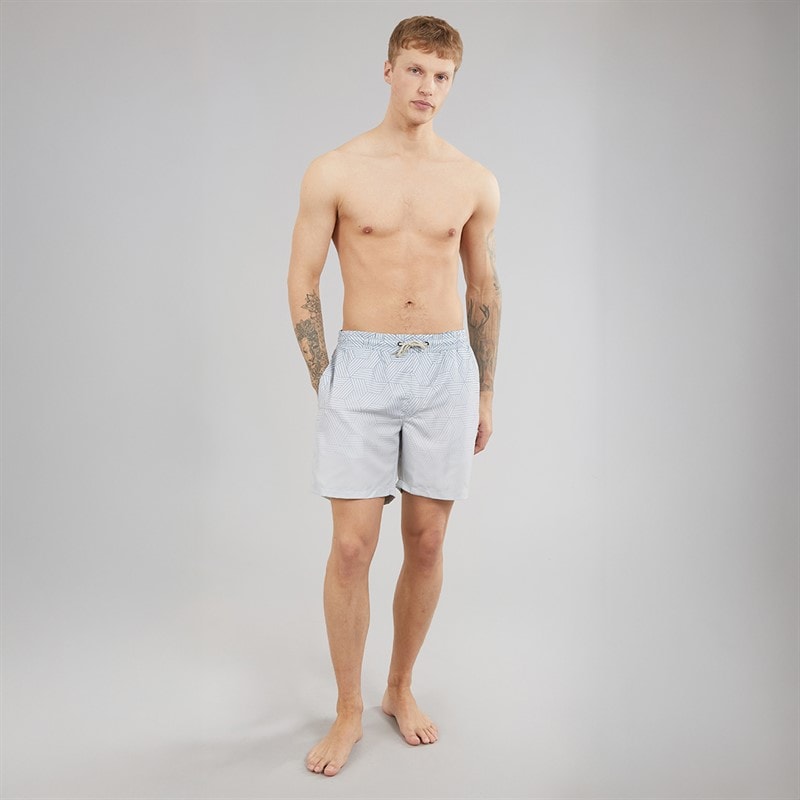 Crosshatch Mens Layotta Swim Shorts Denim Blue - Image 4