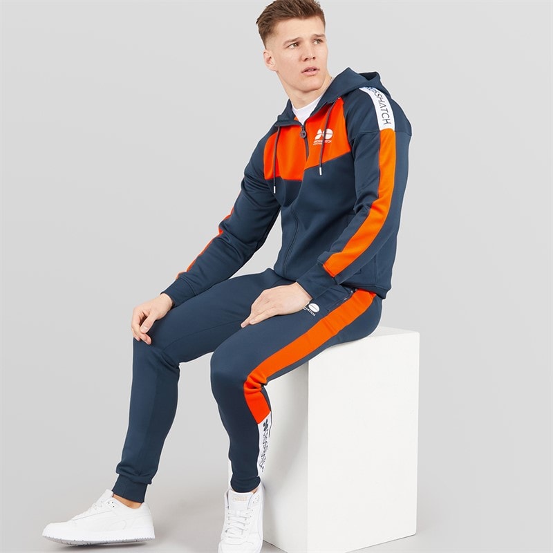 Crosshatch Mens Glotrack Tracksuit Flame