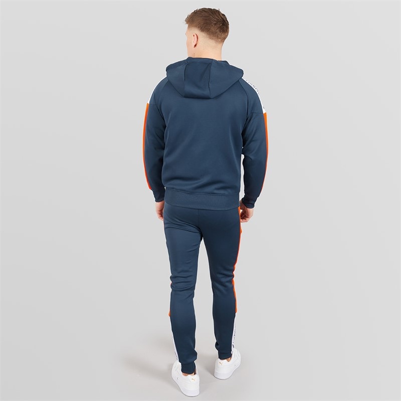 Crosshatch Mens Glotrack Tracksuit Flame - Image 2