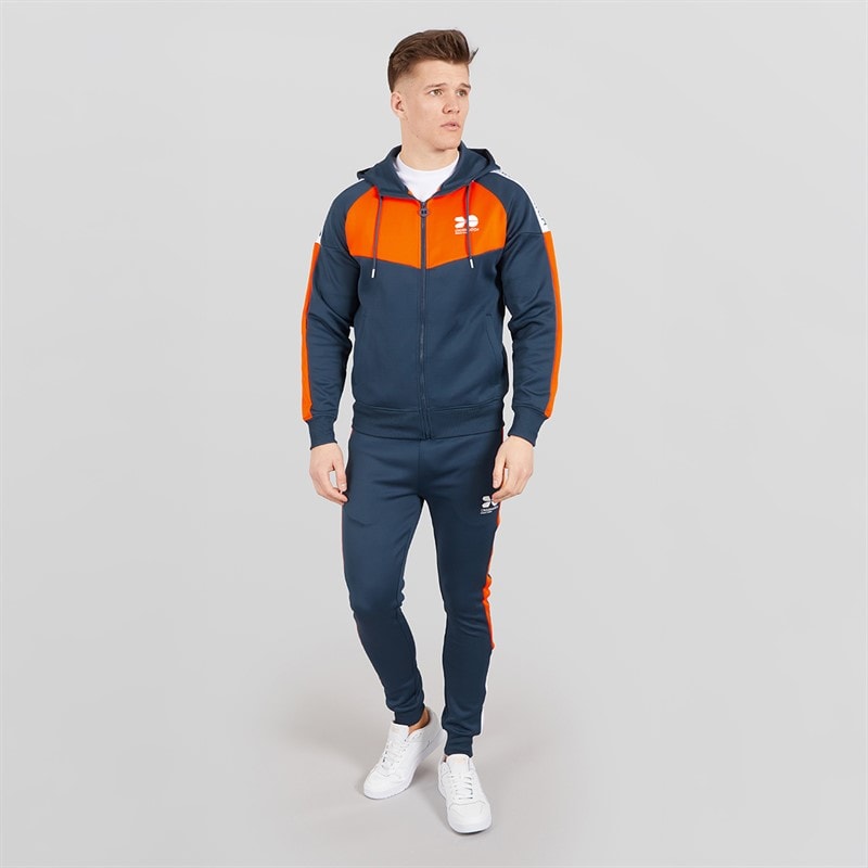 Crosshatch Mens Glotrack Tracksuit Flame - Image 4