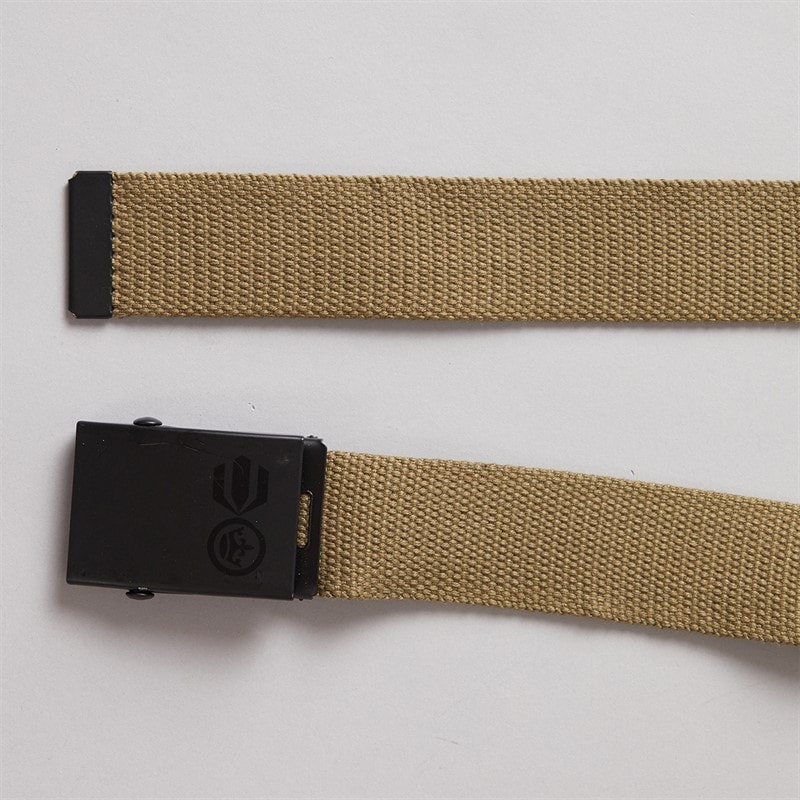 Crosshatch Mens Two Pack Fold Over Canvas Belts Dark Grey/Olive - Image 2