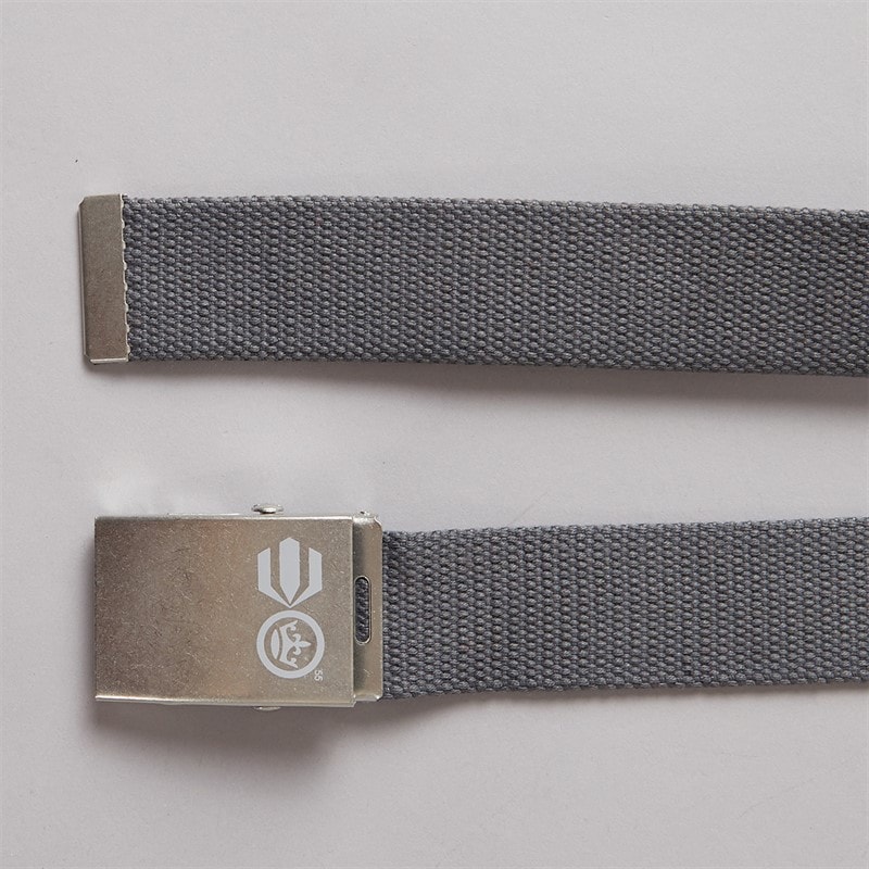 Crosshatch Mens Two Pack Fold Over Canvas Belts Dark Grey/Olive - Image 3