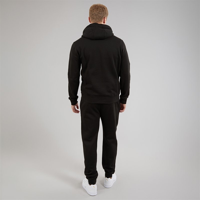 Crosshatch Mens Chelmere Hoodie And Joggers Set Black - Image 2