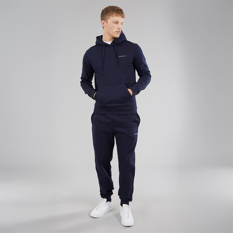 Crosshatch Mens Chelmere Hoodie And Joggers Set Navy - Image 4